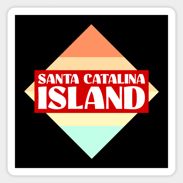 Santa Catalina Island Magnet by colorsplash